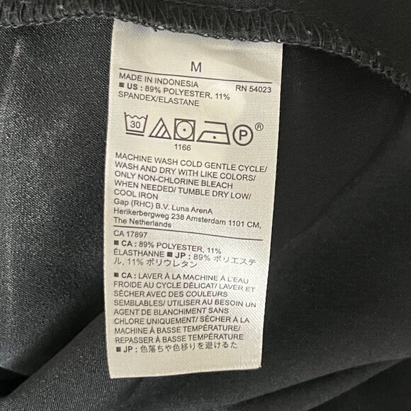 Banana Republic Factory Black Button-Front Blouse (M) - Picture 12 of 13